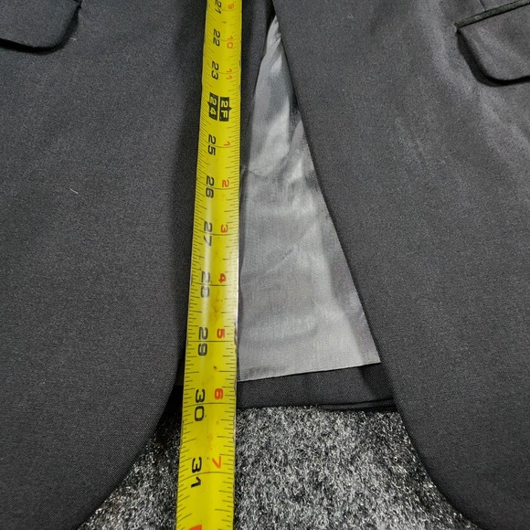 NWT Stafford Essentials 1 Button Tuxedo Jacket Men's 38R Classic Fit Black Wool - Picture 13 of 16